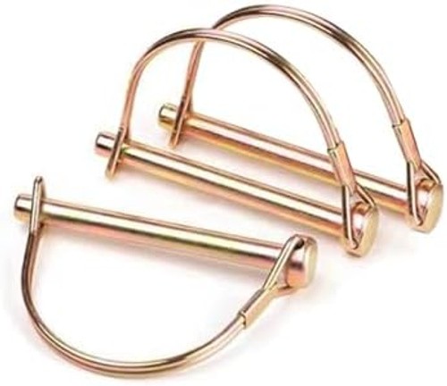 10 Pack 1/4×4 Inch Trailer Coupler Pin Set, Heavy Duty Locking Pin Secure Tow…