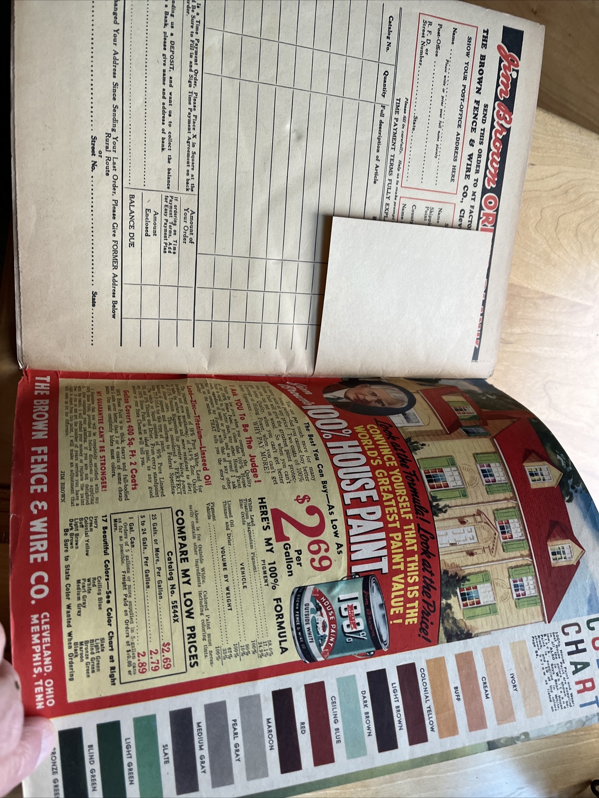 Jim Brown&rsquo;s 1942 Catalog Farm Supply & Fencing Tom Sawyer Cover