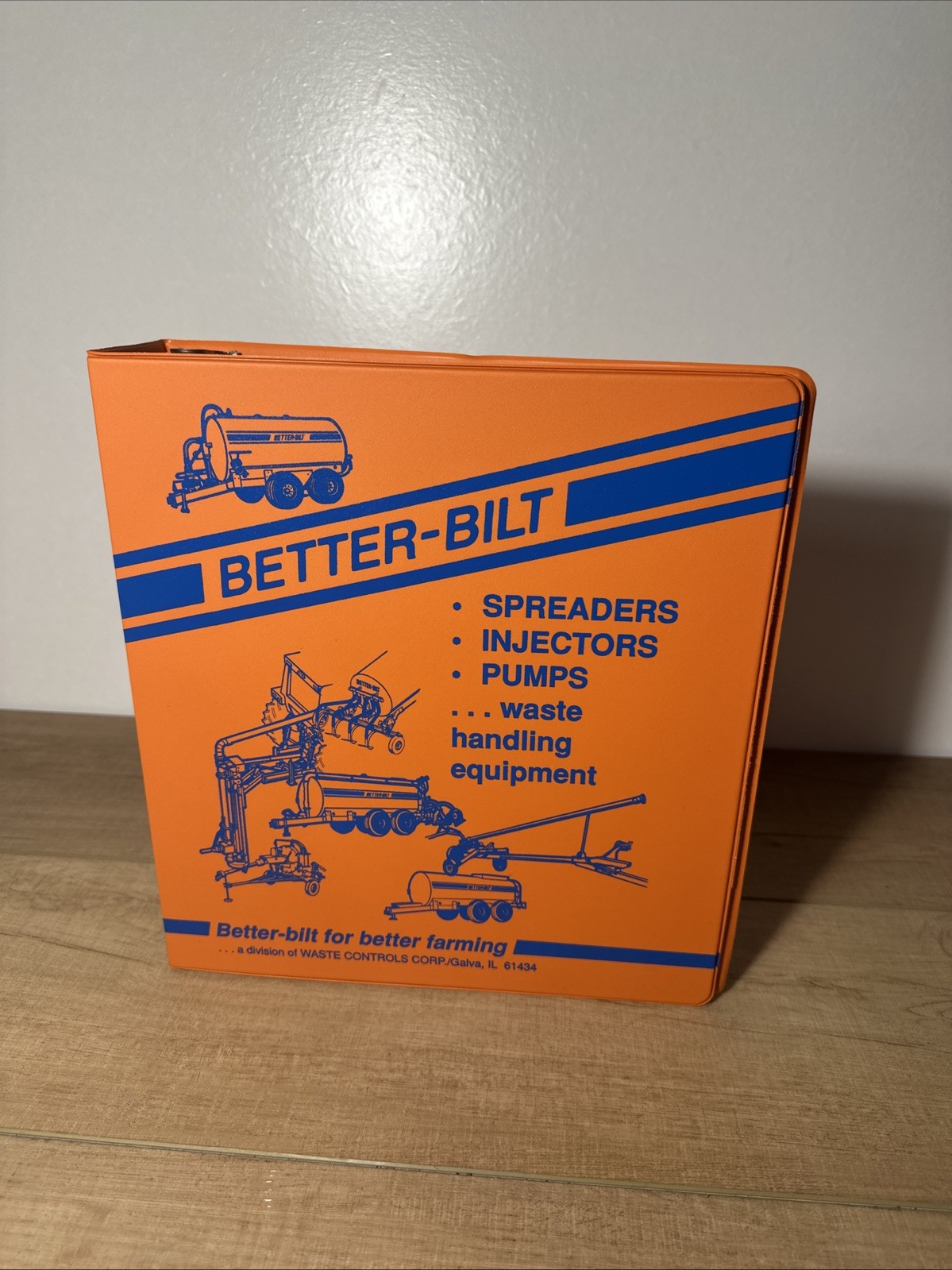 Vintage Better-Bilt Orange Sales Binder Farm Equipment