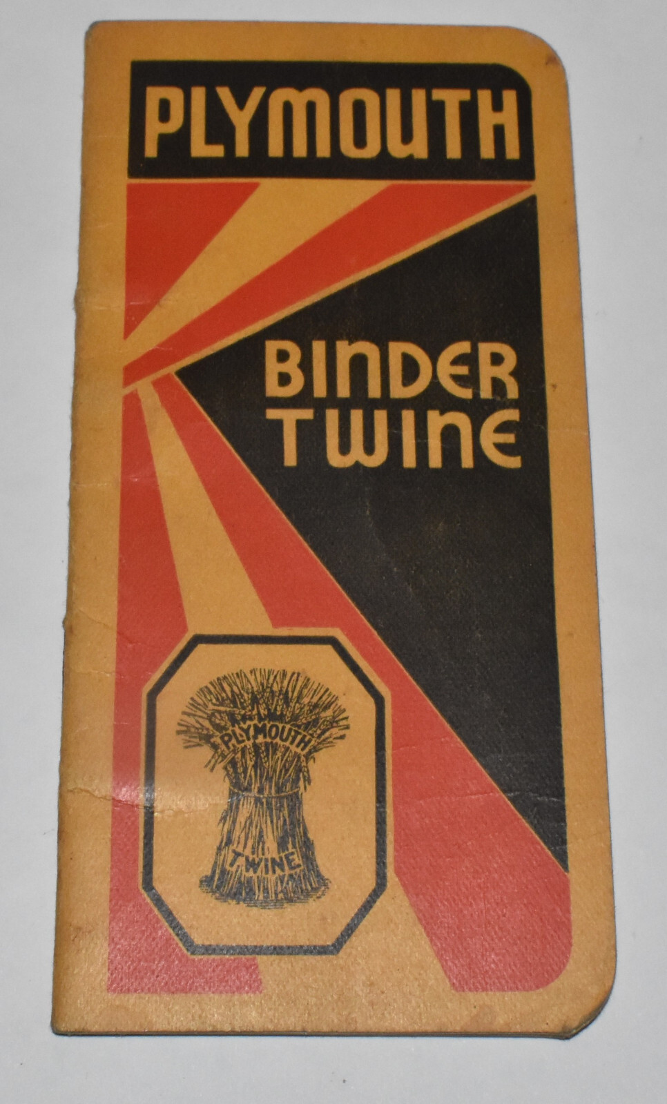 Vintage Plymouth Binder Twine Advertising Pamphlet Pocket Notebook Ledger