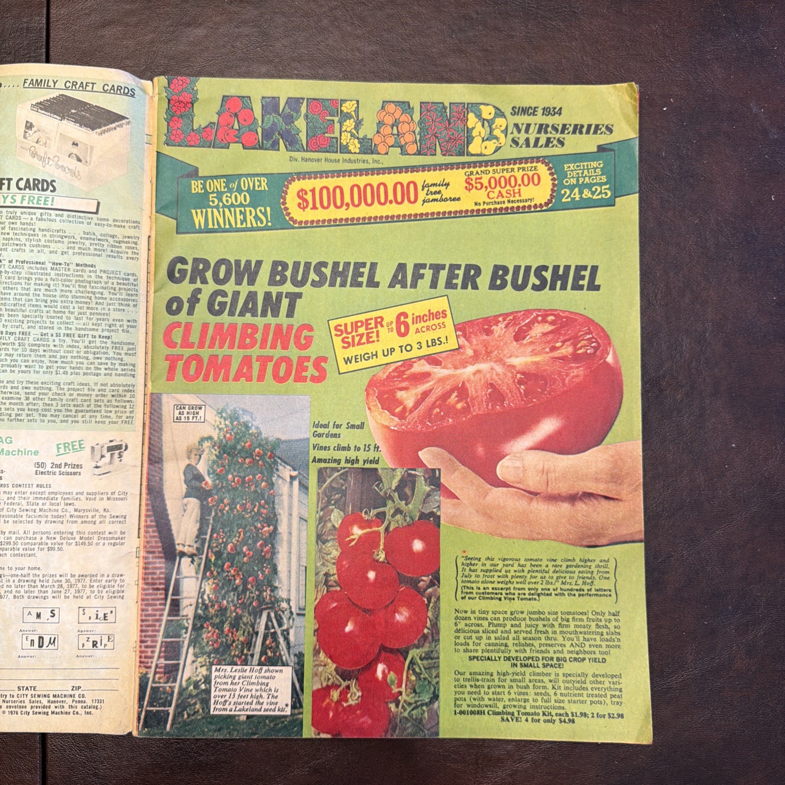 Vintage Lakeland Nurseries 1977 Sales Brochure