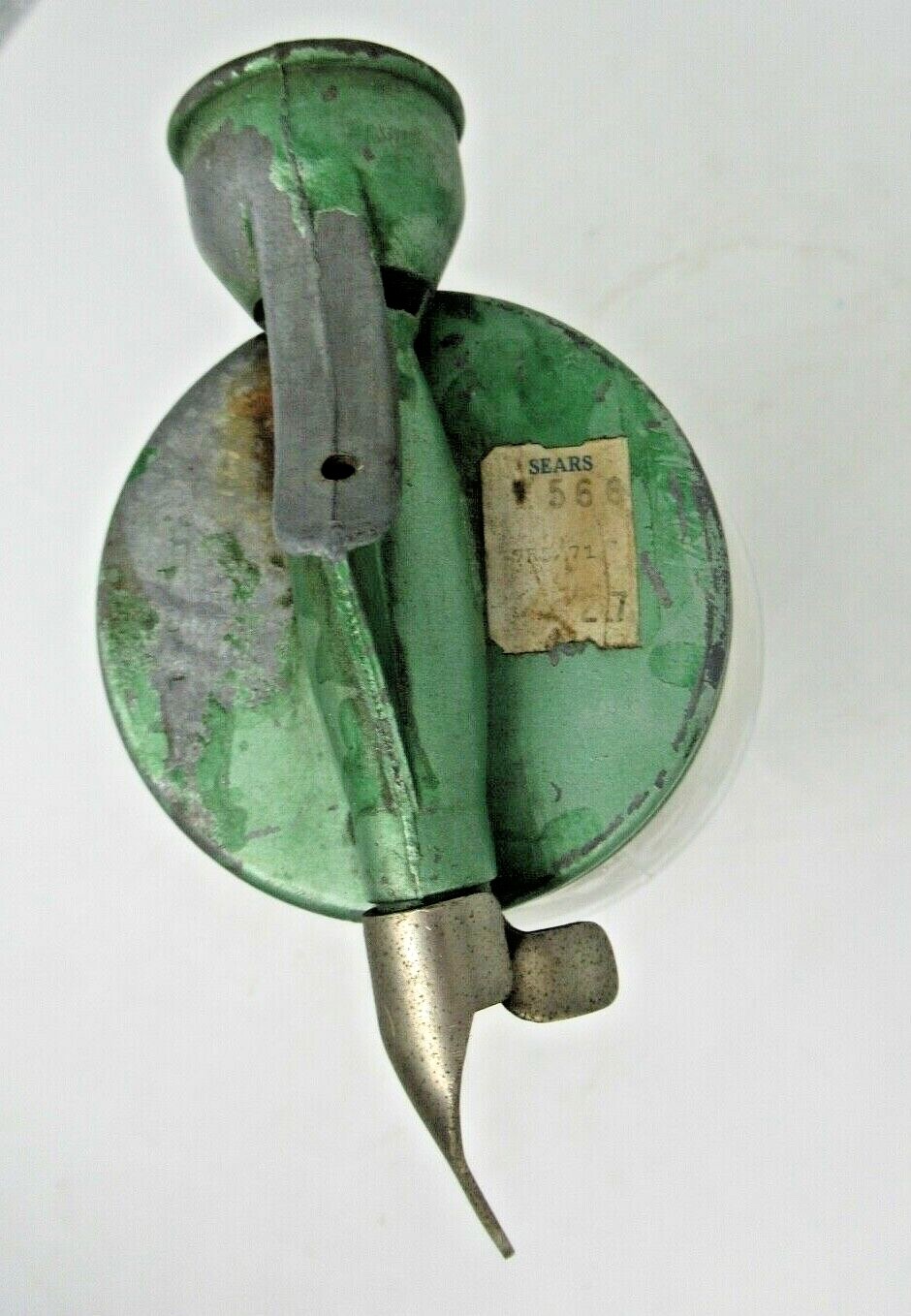 Vintage 1960&rsquo;s Metal Sears Chemical Lawn Fertilizer Glass Sprayer