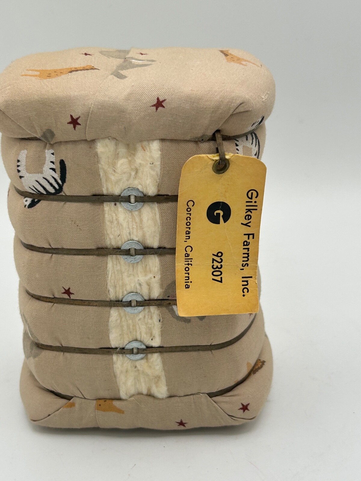 vintage mini cotton bale gilkey farms