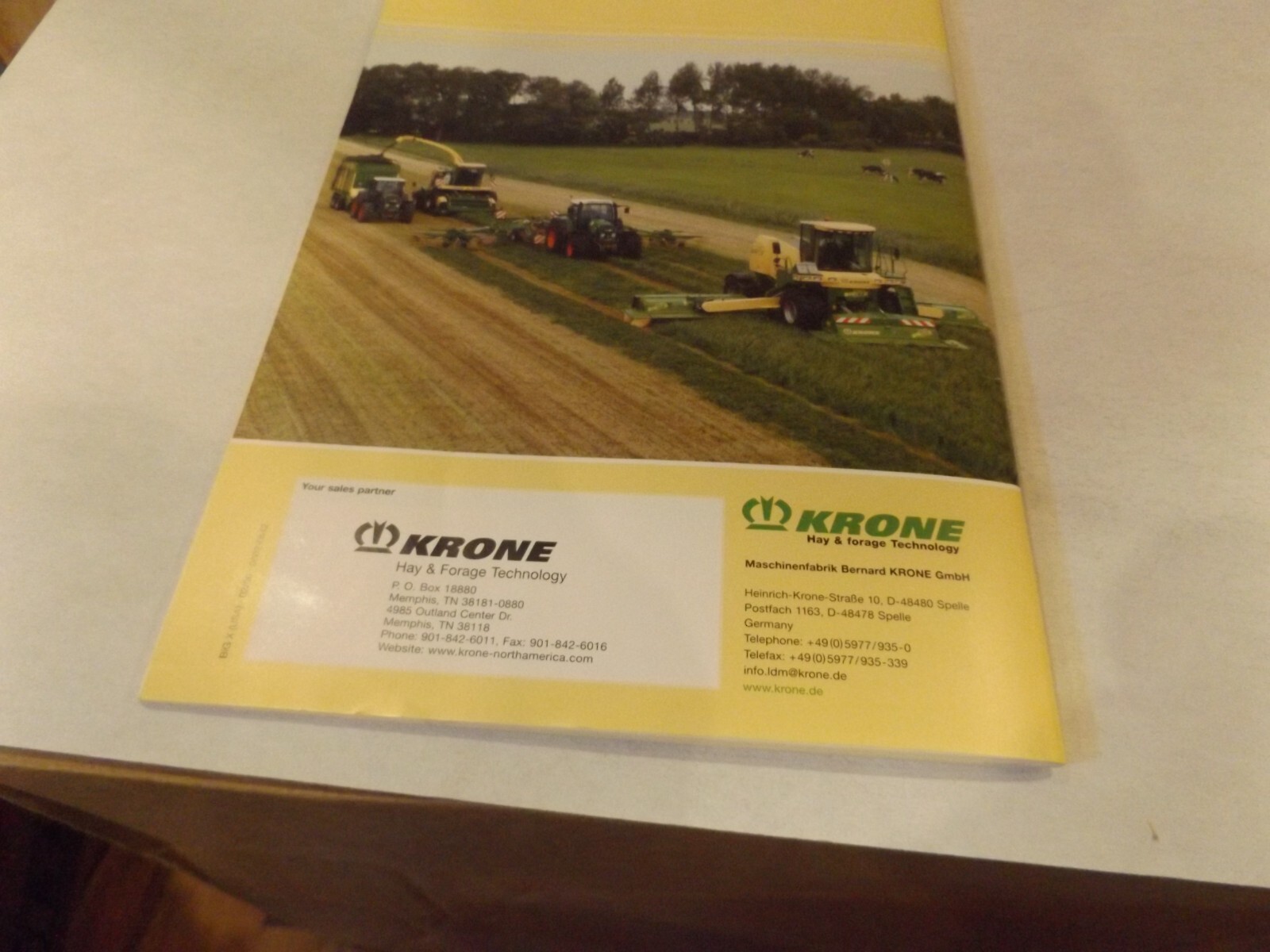 KRONE SELF-PROPELLED BIG-X FORAGE HARVESTER. LITERATURE # BIG X (USA) 02/06