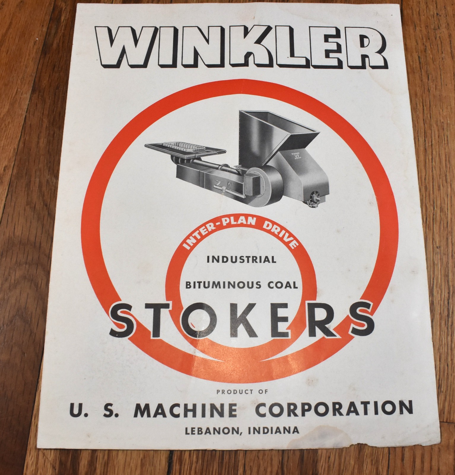 Vintage Winkler Coal Stoker Industrial Models 20 30 40 55 75 Sales Brochure