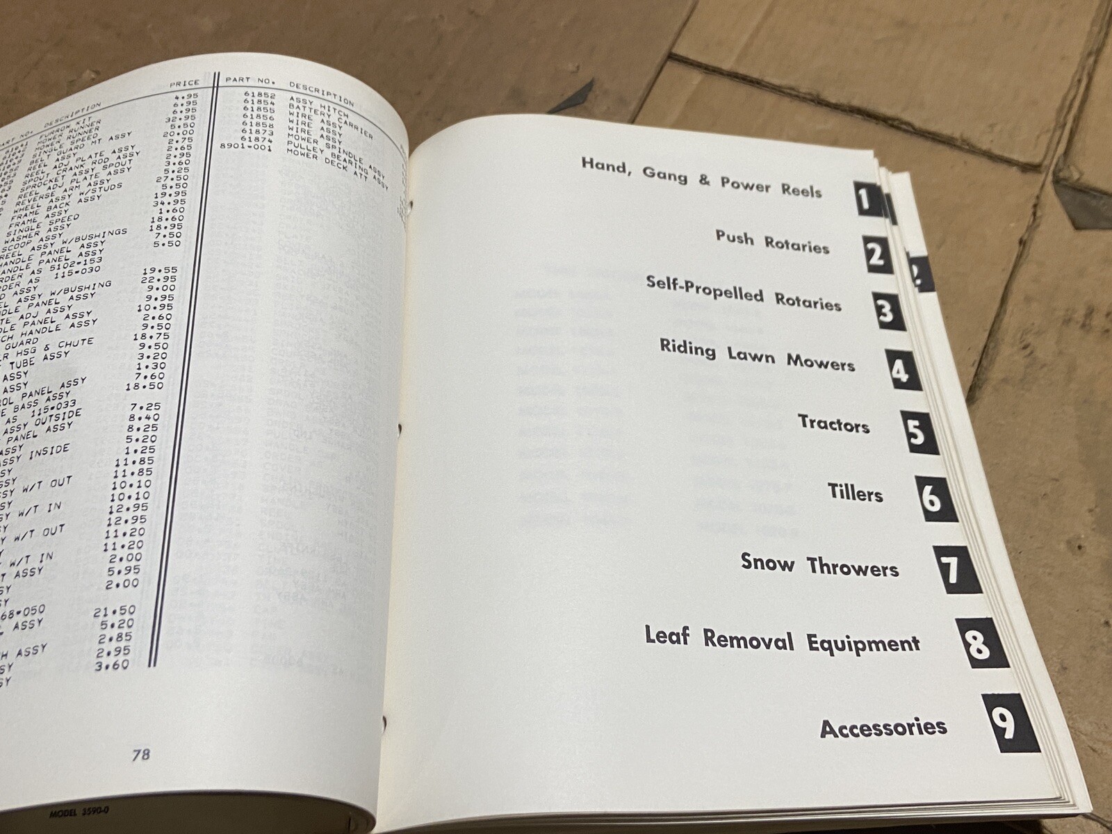 1973 Yard-Man Service & Parts Manual w/ Illustrations – Push Mower, Tractor, Etc