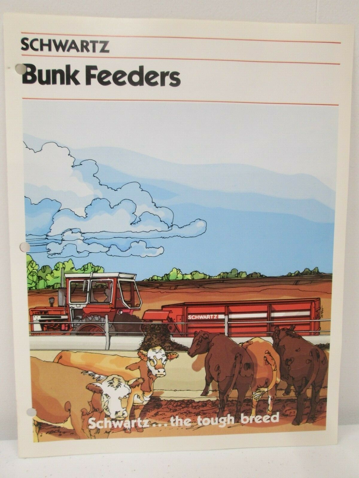 Schwartz Bunk Feeders 180 130 191 Auger Sales Brochure Specifications