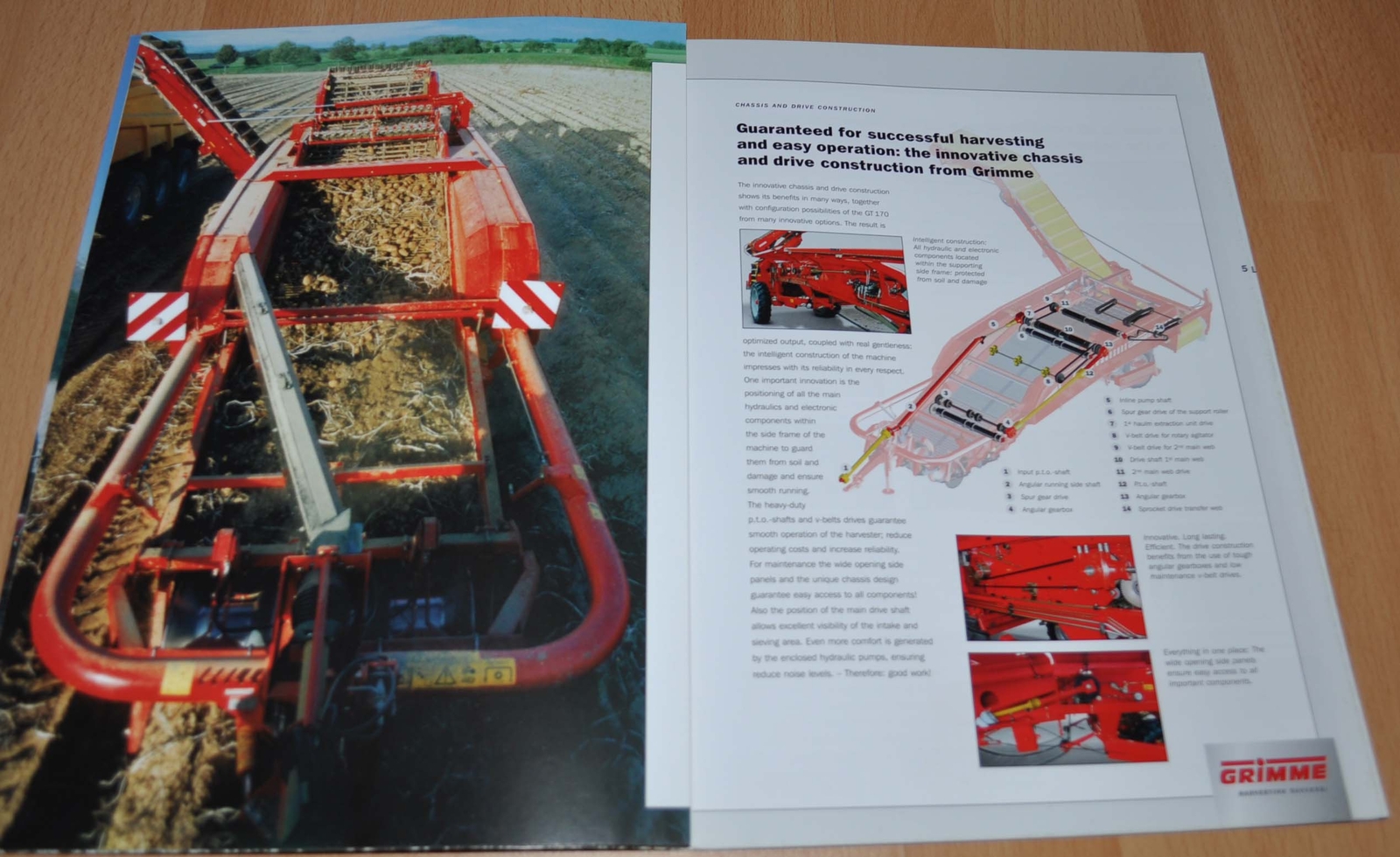 Grimme GT 170 Potato Harvesting Agricultural Brochure Prospekt