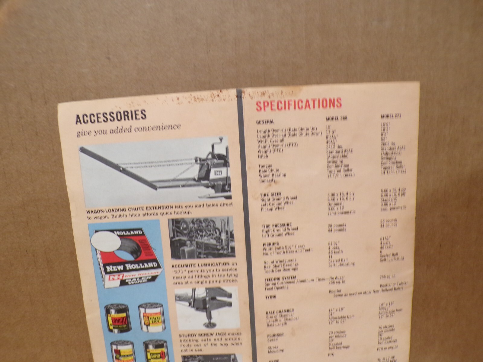 1963 New Holland Hayliner Dealer Brochure Catalog Advertising Agriculture