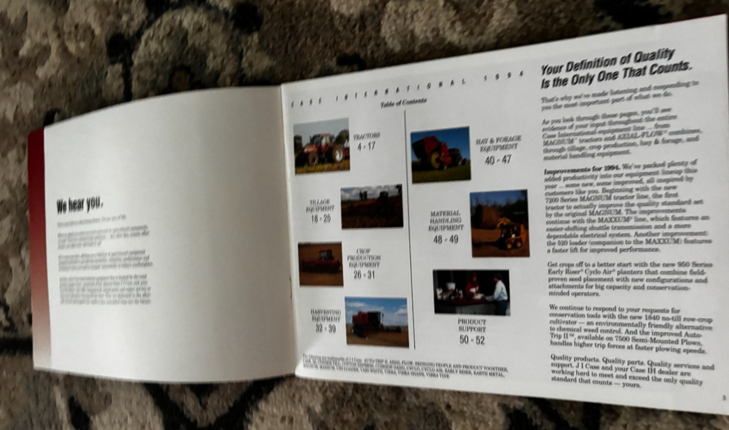 Case International Buyers Guide For 1994 Brochure DCPA26