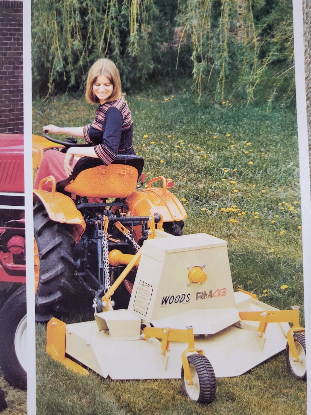 Vintage 1980s WOODS Rotary Mower BROCHURE Belly & Rear mount Lawn Mowers tractor