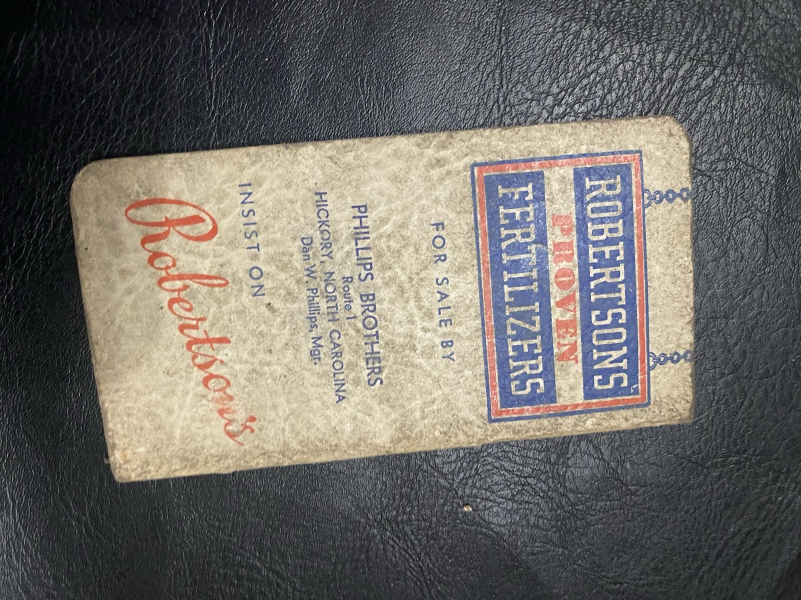 The 1953 Robertson Crop And Memo Book By Robertson Chemical Corp Norfolk VA