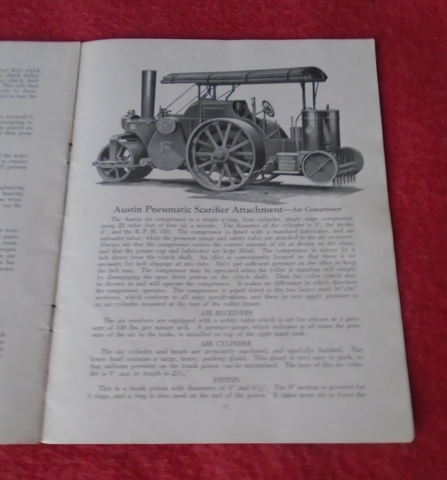 Scarce Vintage ca 1927 Austin Three Wheel Rollers Instruction Booklet