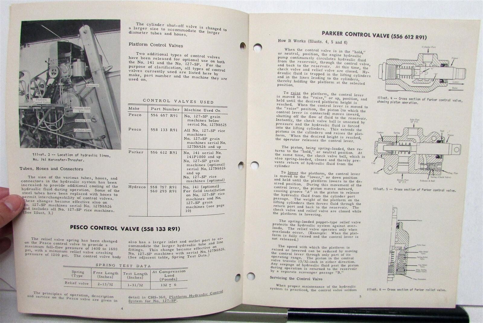1954 International Harvester Thresher Specs Agriculture Sale Brochure