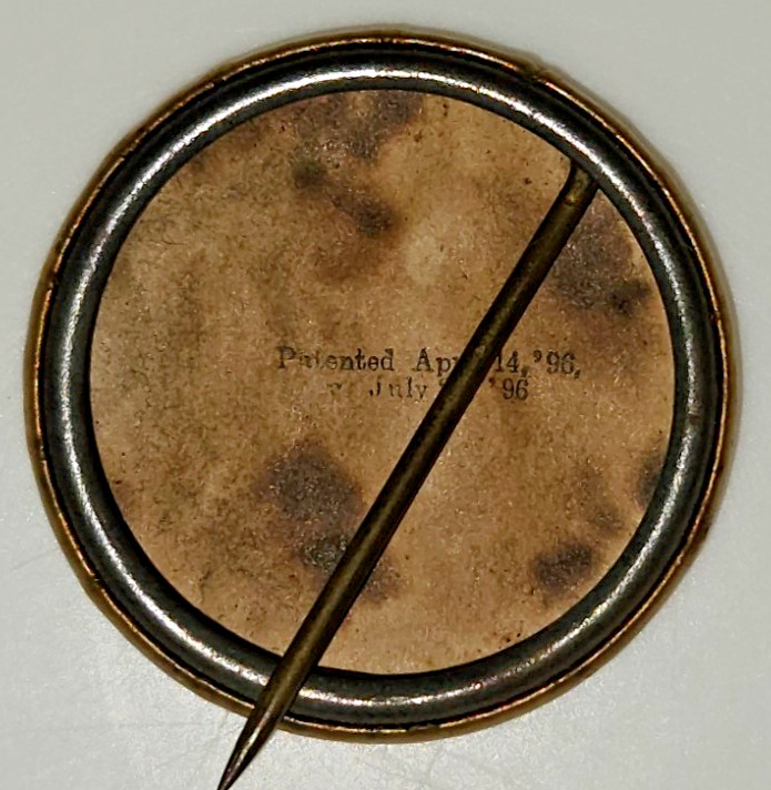 1896 Sharples Tubular Cream Seperator, Advertising Pinback Button
