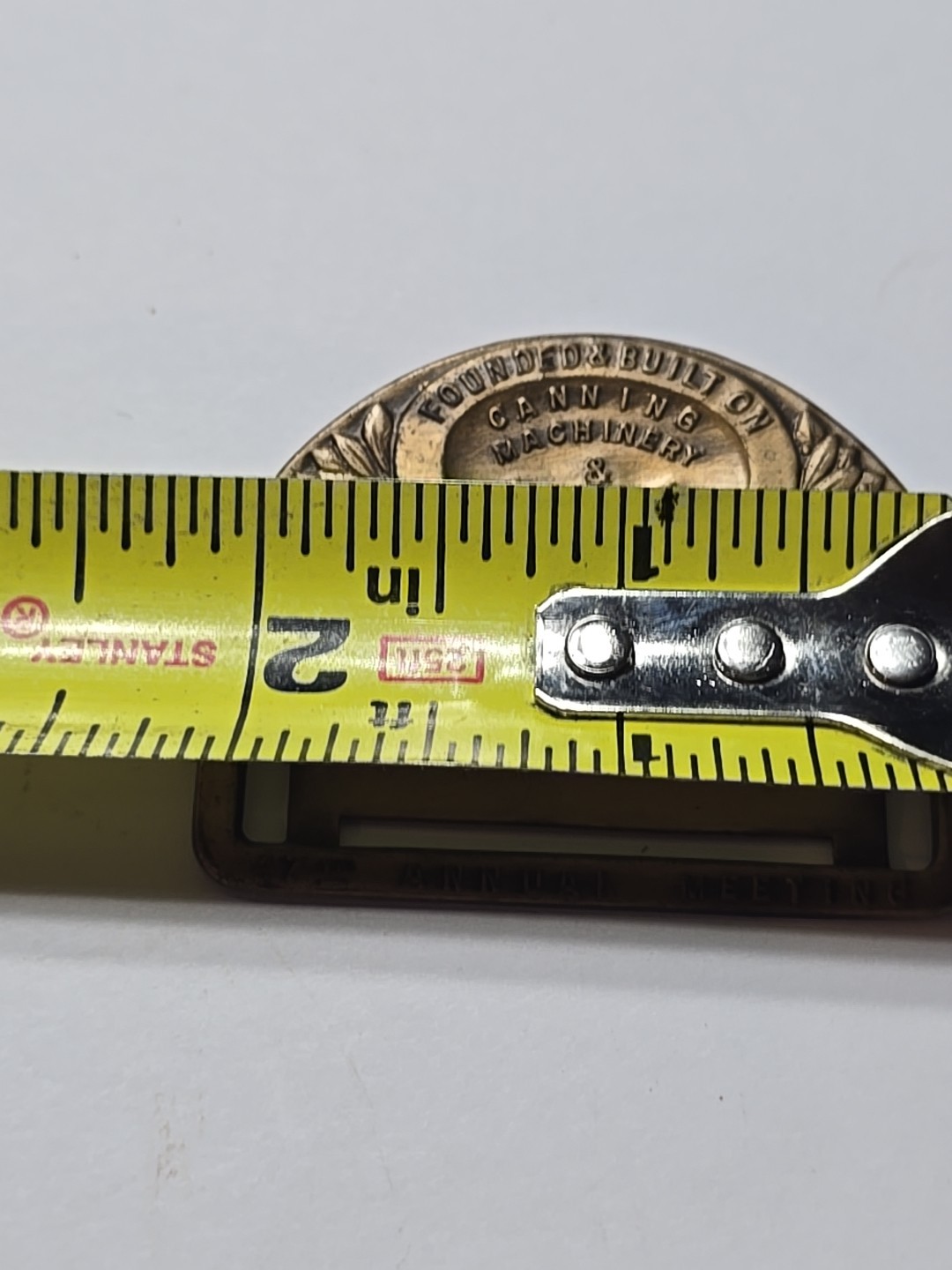 Vintage Canning Machinery & Supplies Ass. 47th Annual Meeting Pin/Name Tag Hold