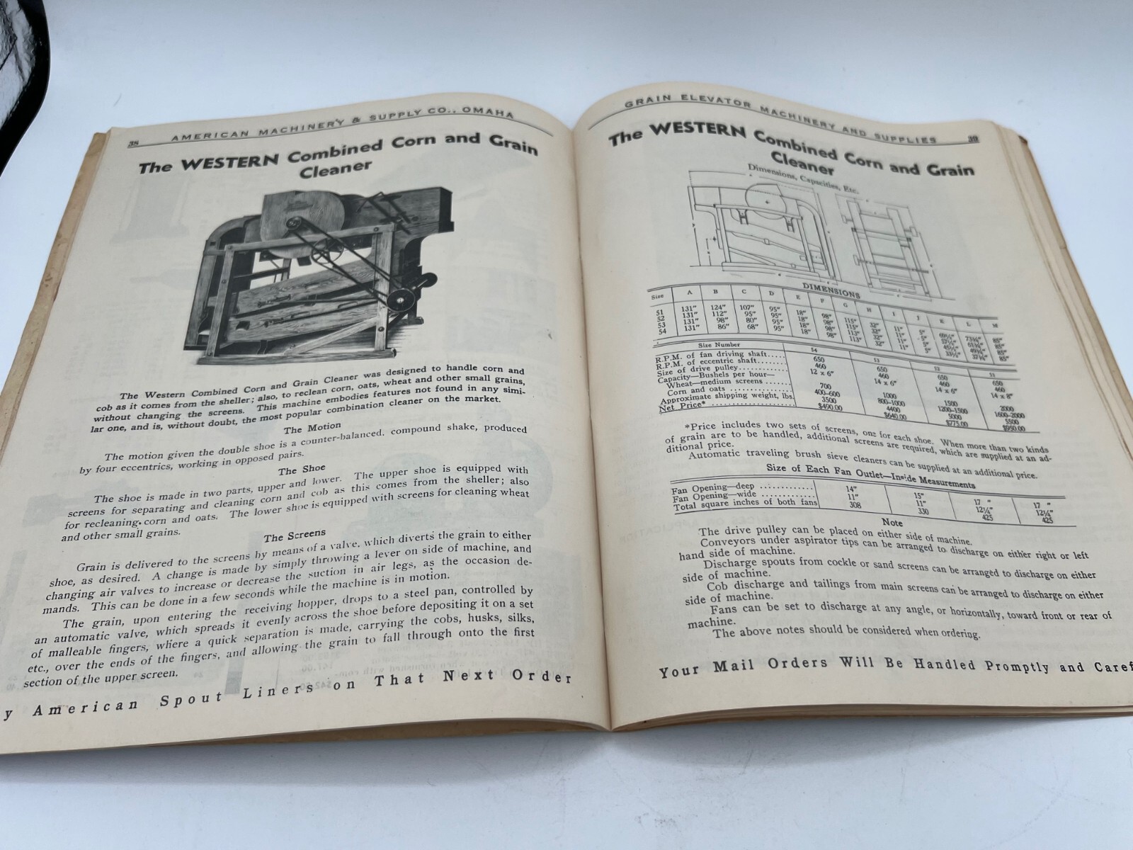 Grain Elevator Machinery & Supplies / American Machinery & Supply Co OMAHA Nebr