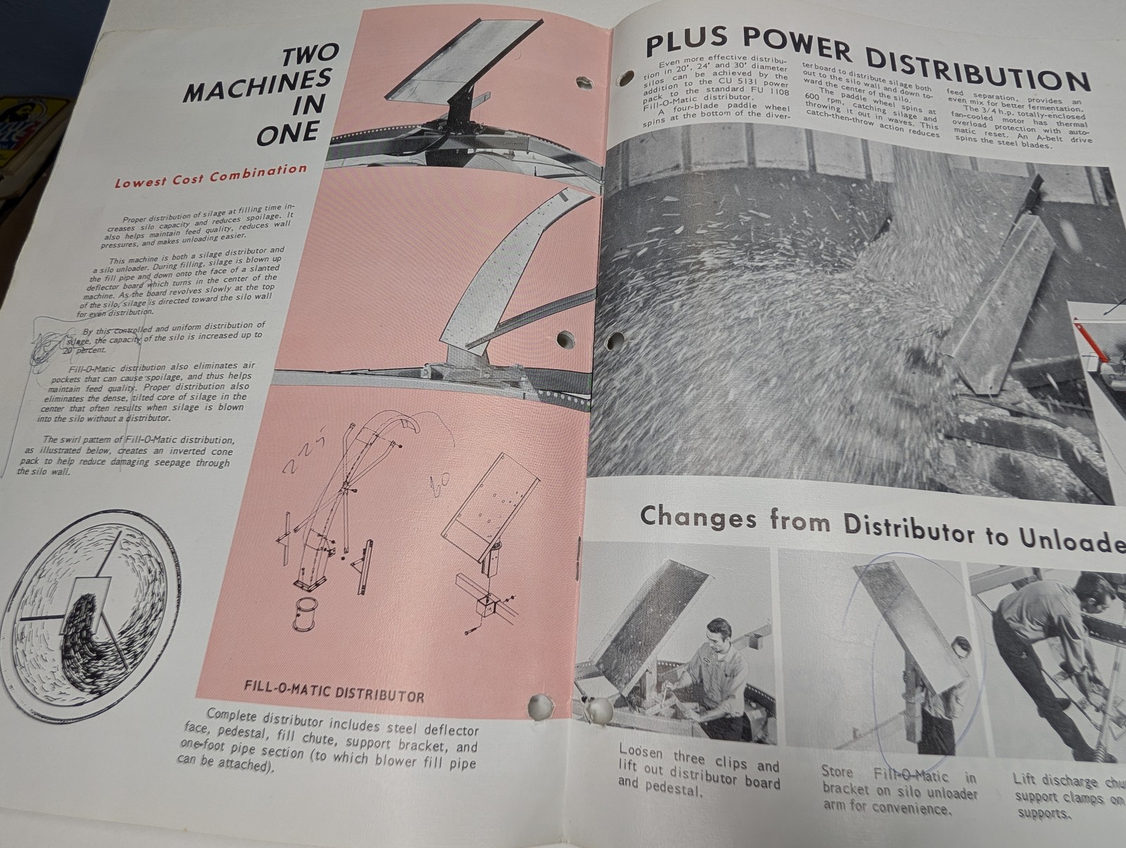 Vtg Jamesway Butler Silex Volumatic II Silo Unloader Brochure Farm Door Salesman