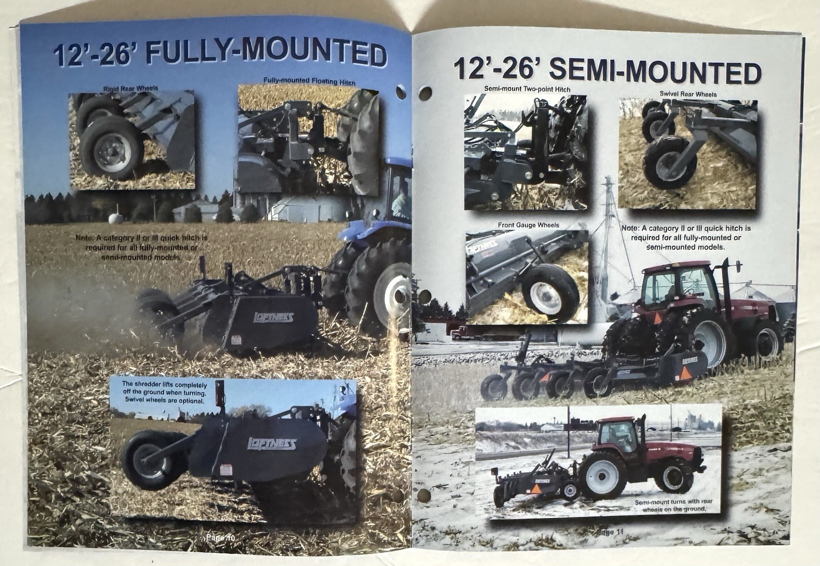 Loftness Flail Shredders And Mowers 2009 Dealer Catalog Brochure Agriculture