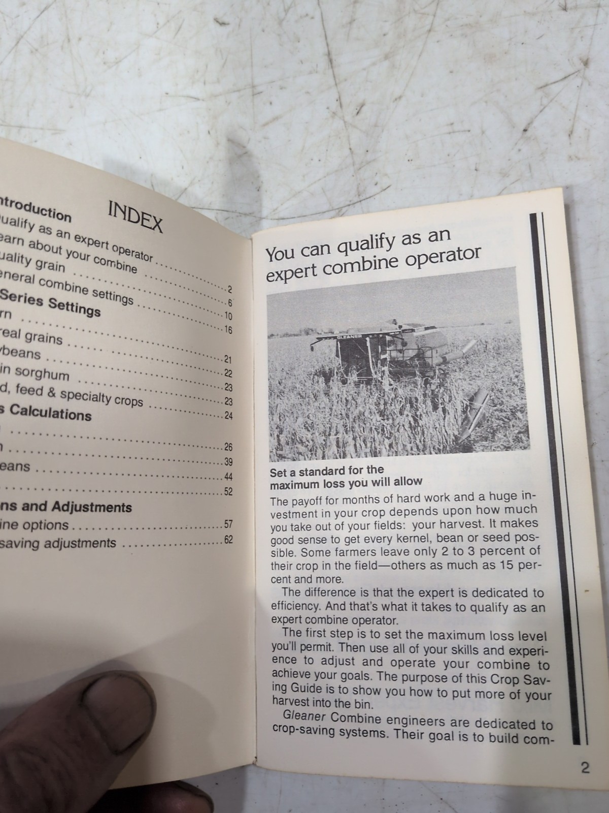 Allis Chalmers Crop Saving Guide Brochure Stone Lake Wi