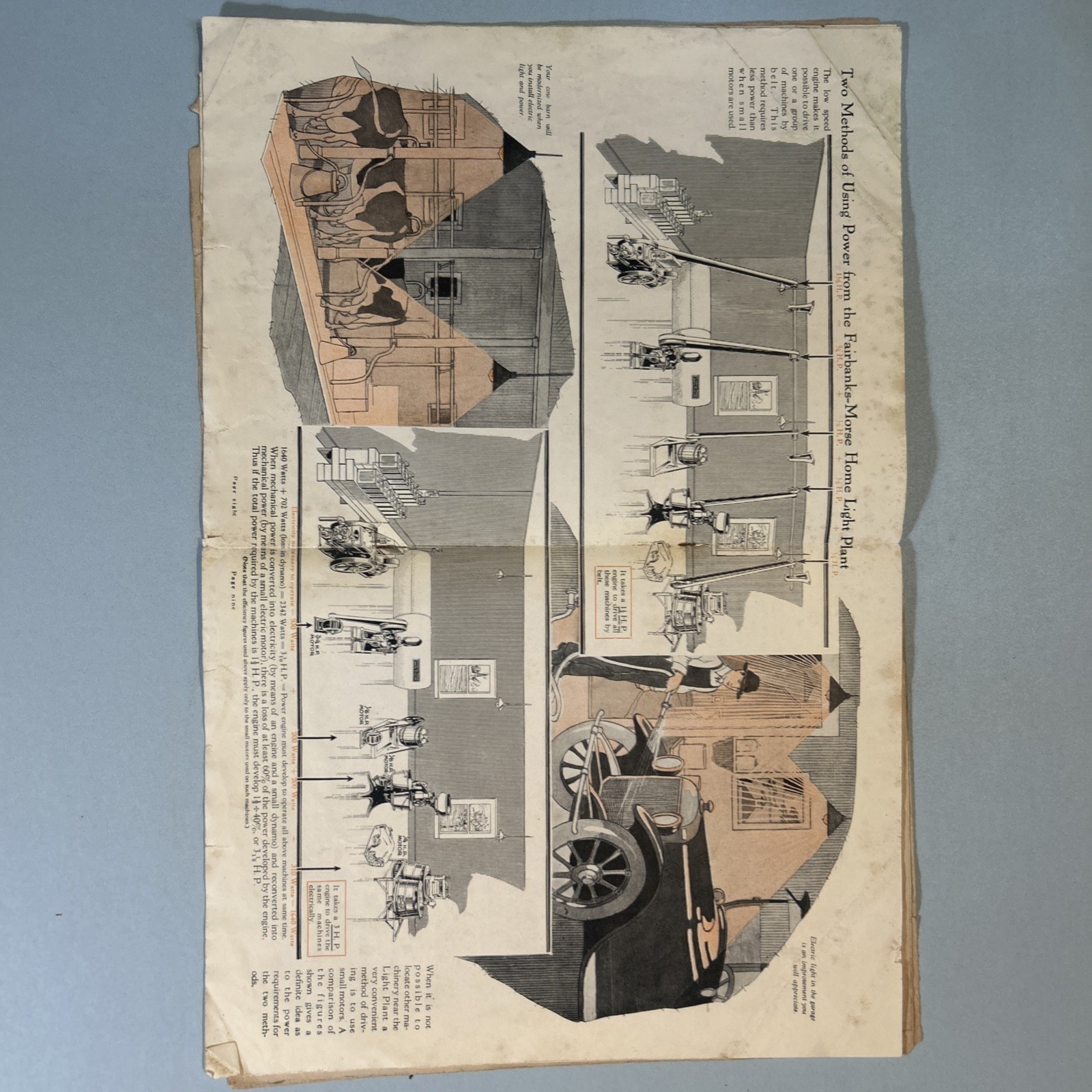 Fairbanks Morse Double Duty Light Plant Catalog Z Engine 1922 Vintage Original