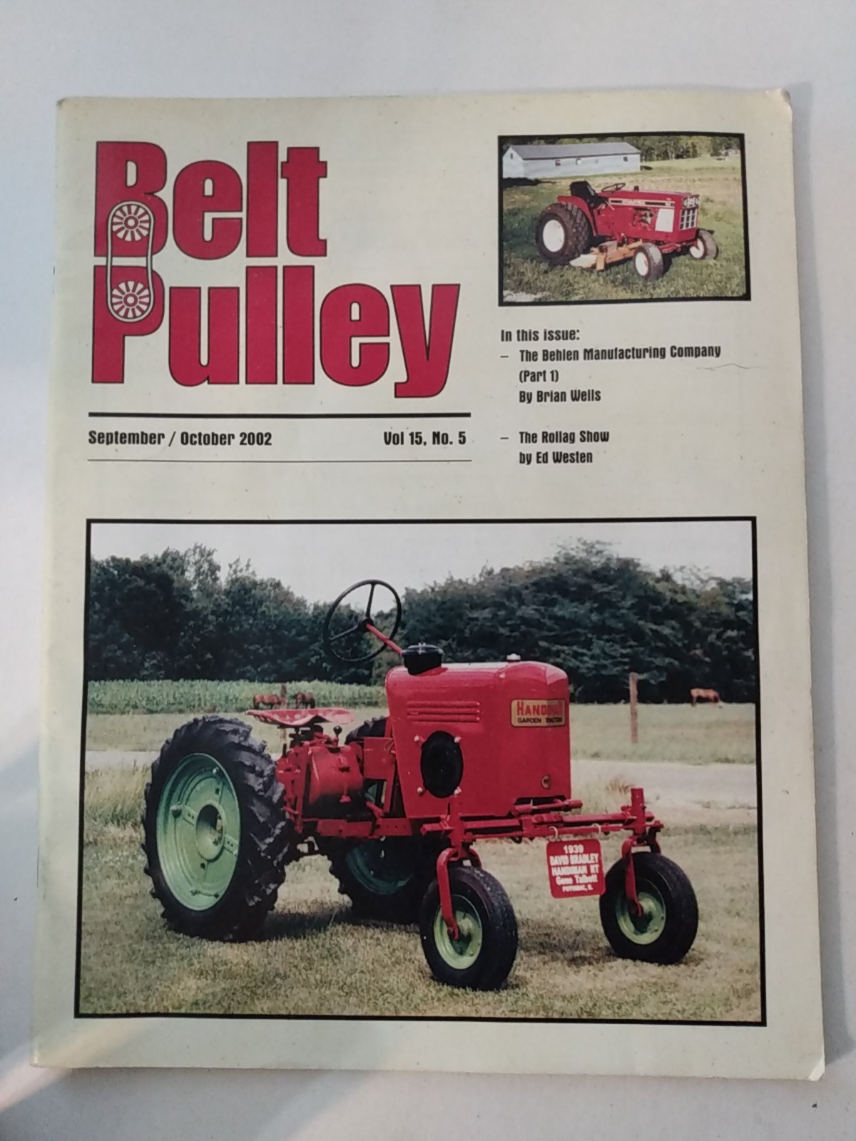 3 Belt Pulley magazines Antique Tractors 2002-2003 farm history