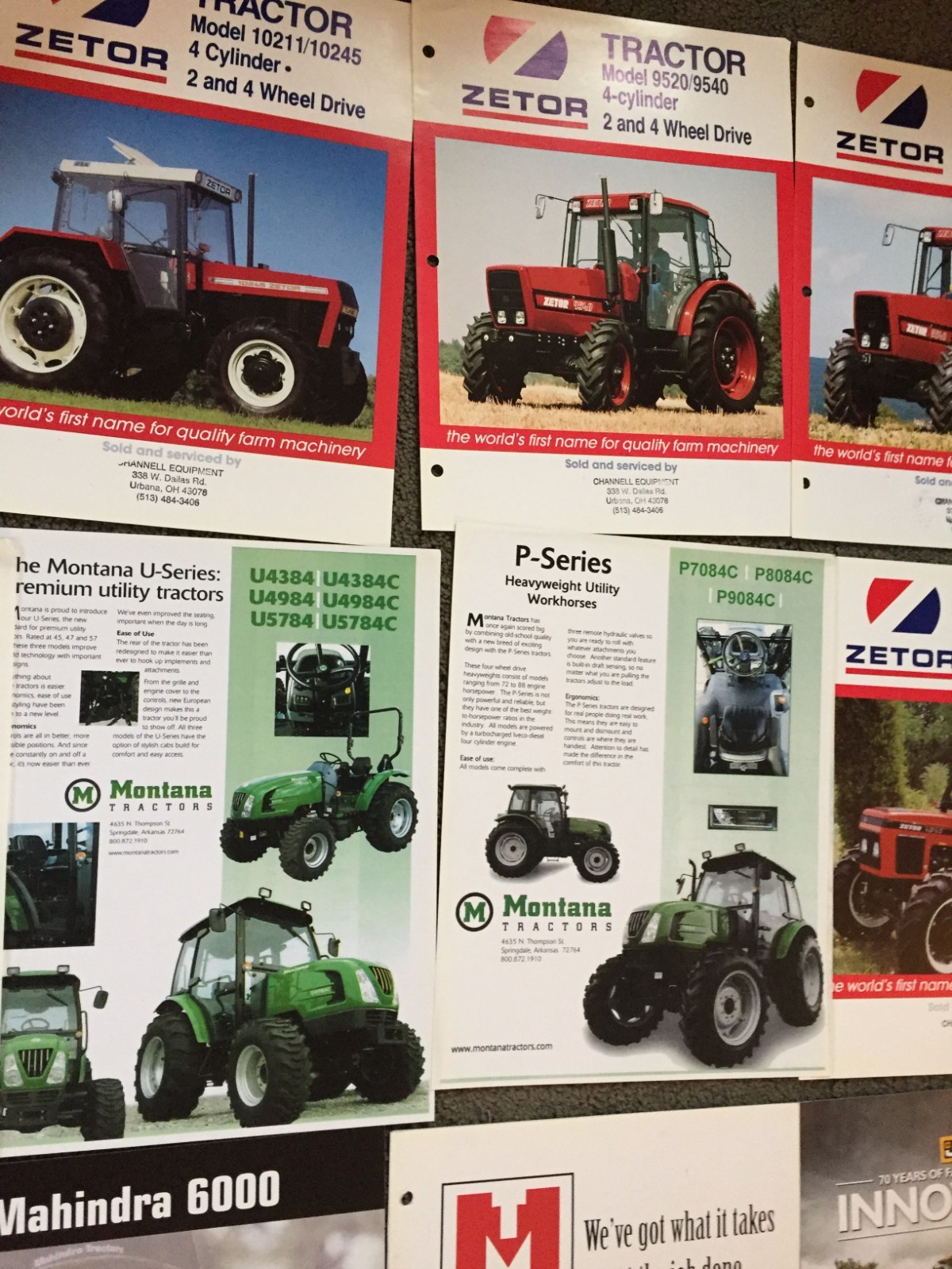 MASSIVE Lot of 113 Mixed &Rare tractor & equipment brochures Literature