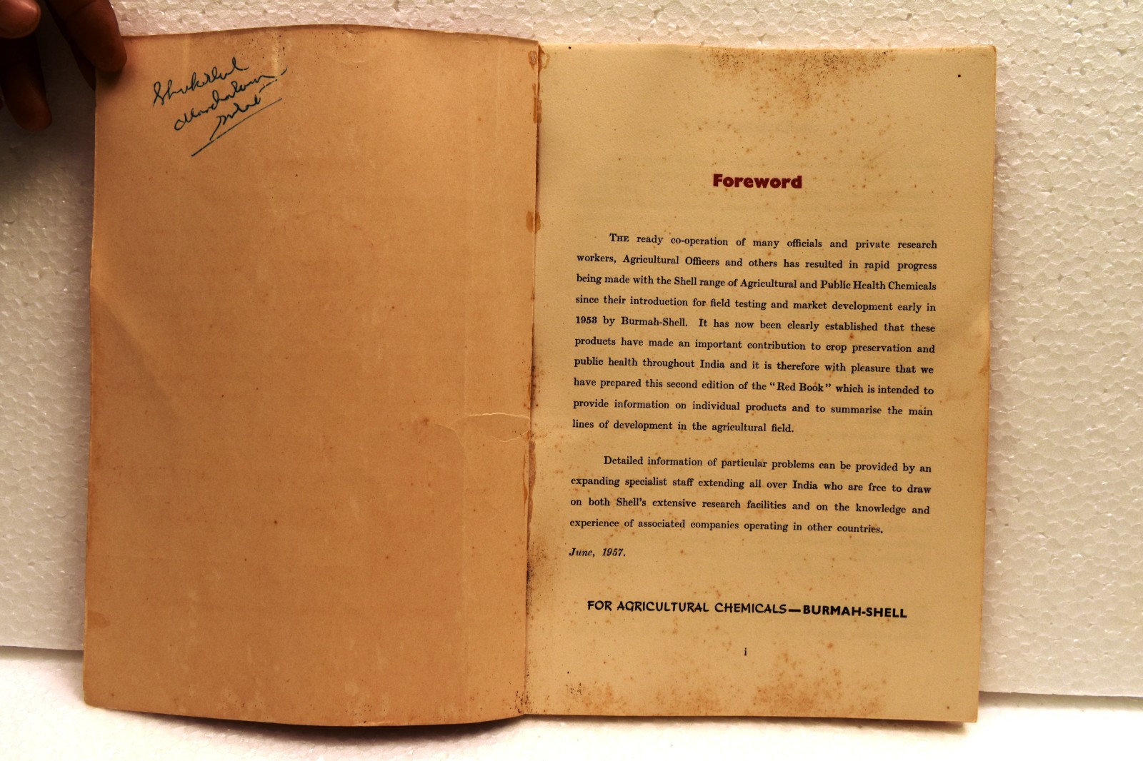 Vintage Shell Agricultural Chemicals Booklet India Farming Products Brochure