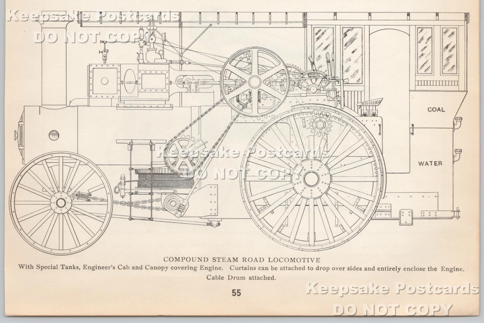 1905 Russell Road Steam Engine Locomotive & Gear Diagram Massillon Ohio Print Ad