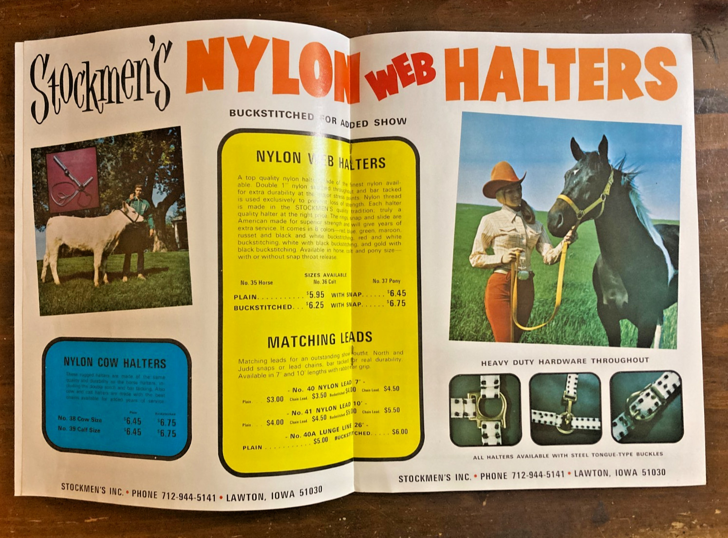 Vtg. Stockmen&rsquo;s Inc. Full-Color Western Catalog c.1970 – Cowgirl Whips Halters