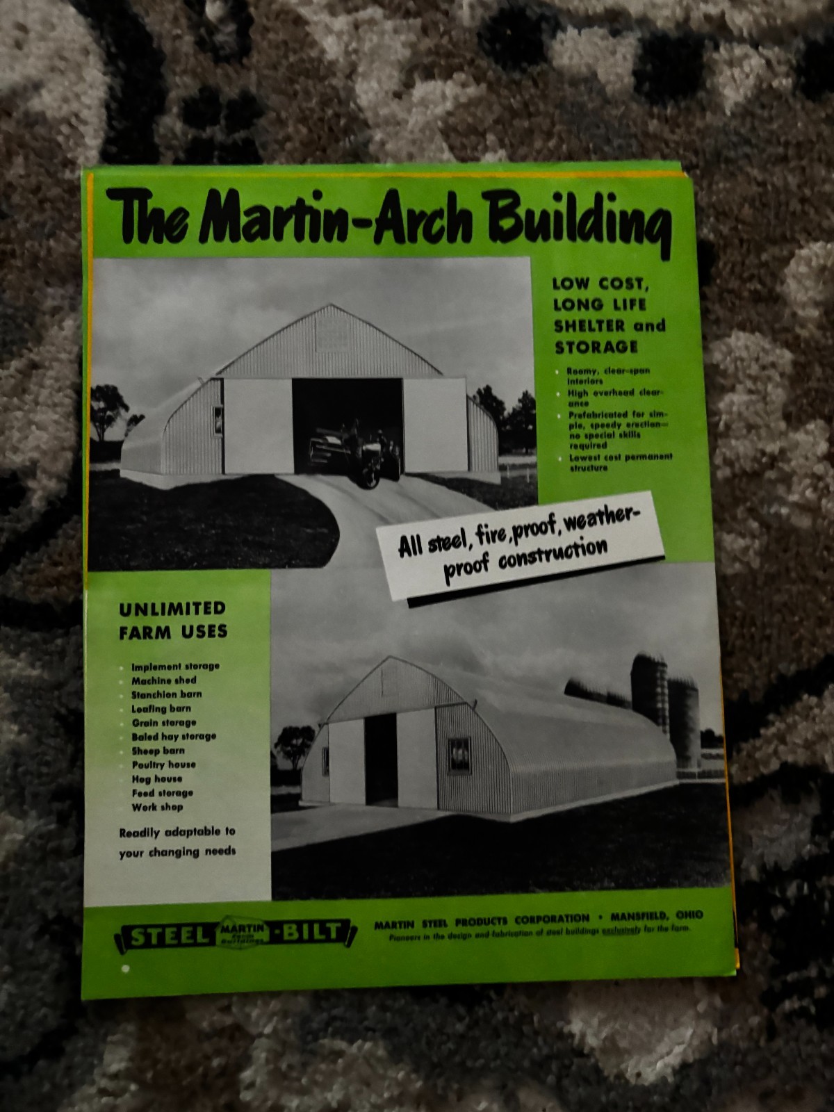 Martin Steel-Bilt Arch Building For 1950 Brochure DCPA26