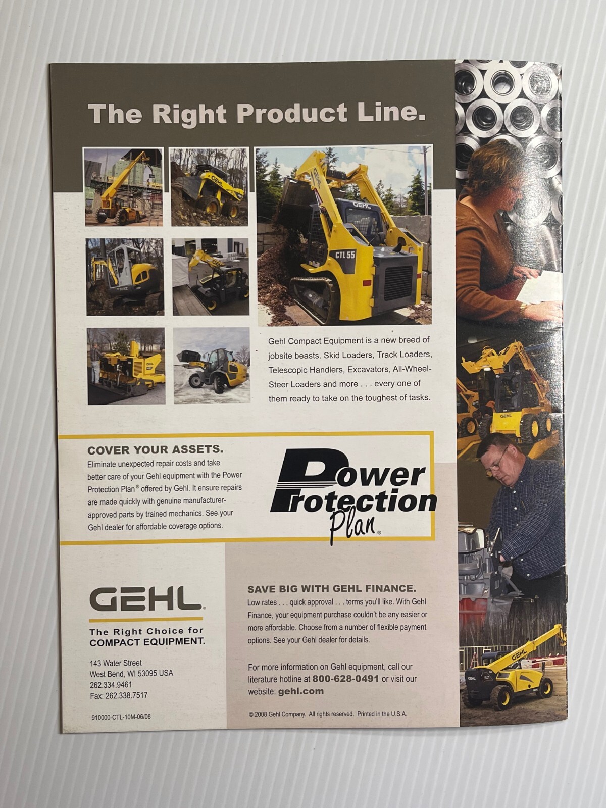 GEHL Compact Track Loaders Sales Brochure *2008 (Showroom Sales Book)