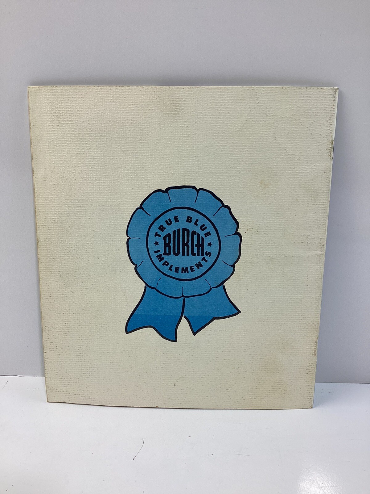 Vintage Burch Plow Works Factory Display Booklet