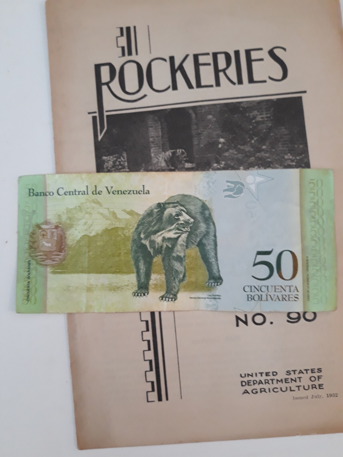 LOT Vtg rockeries 1932 leaflet usda 8 pages #90 J10