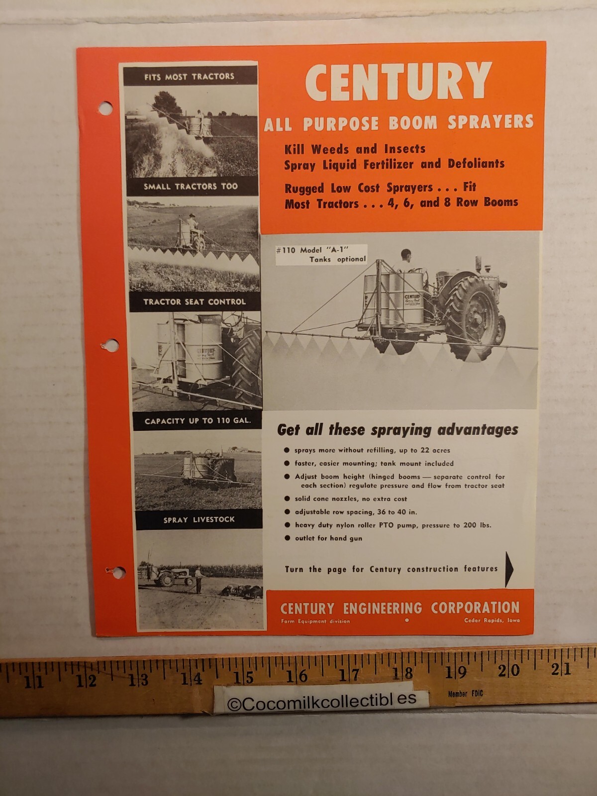 Vintage Century Engineering All Purpose Boom Sprayers Brochure