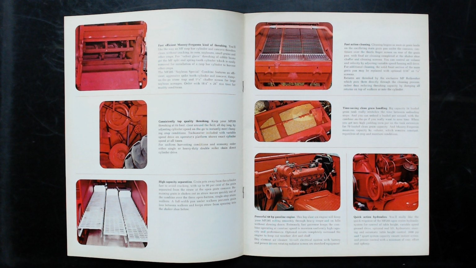 Massey-Ferguson MF 205 Combine Vintage Agricultural Brochure Toronto Canada
