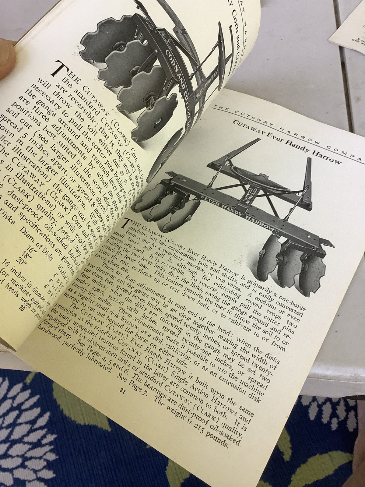 The Cutaway Harrow Company Farm equipment catalog vintage Harrow Higganum CT