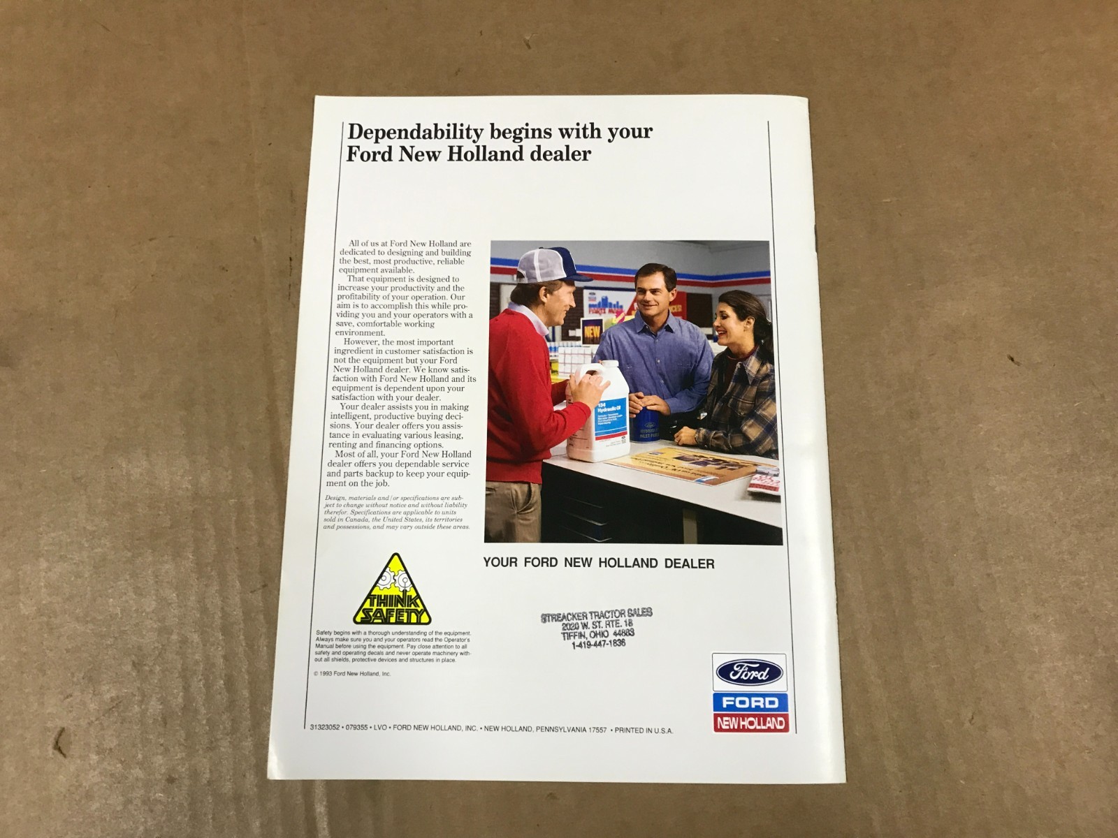 Vintage Ford 32-62 PTO HP30 Series Utility Tractors Salesman Brochure
