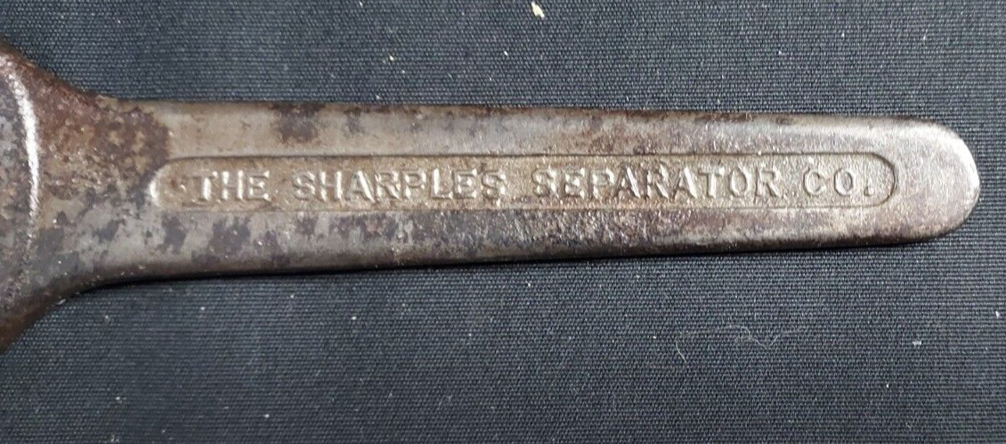Old Advertising Wrench Sharples Separator Co Tubular Dairy Cream Separator
