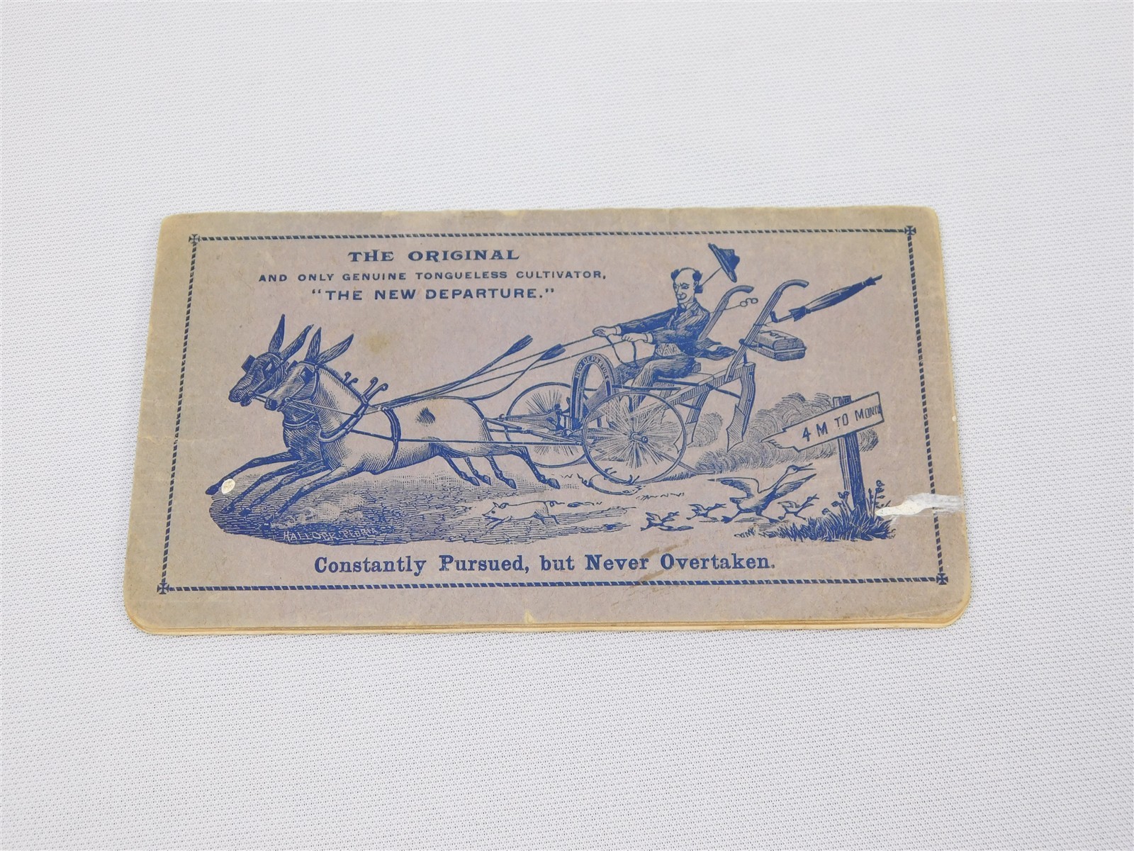 Antique 1899 Pattee Plow Co New Departure 2 Horse Cultivator Booklet Monmouth IL