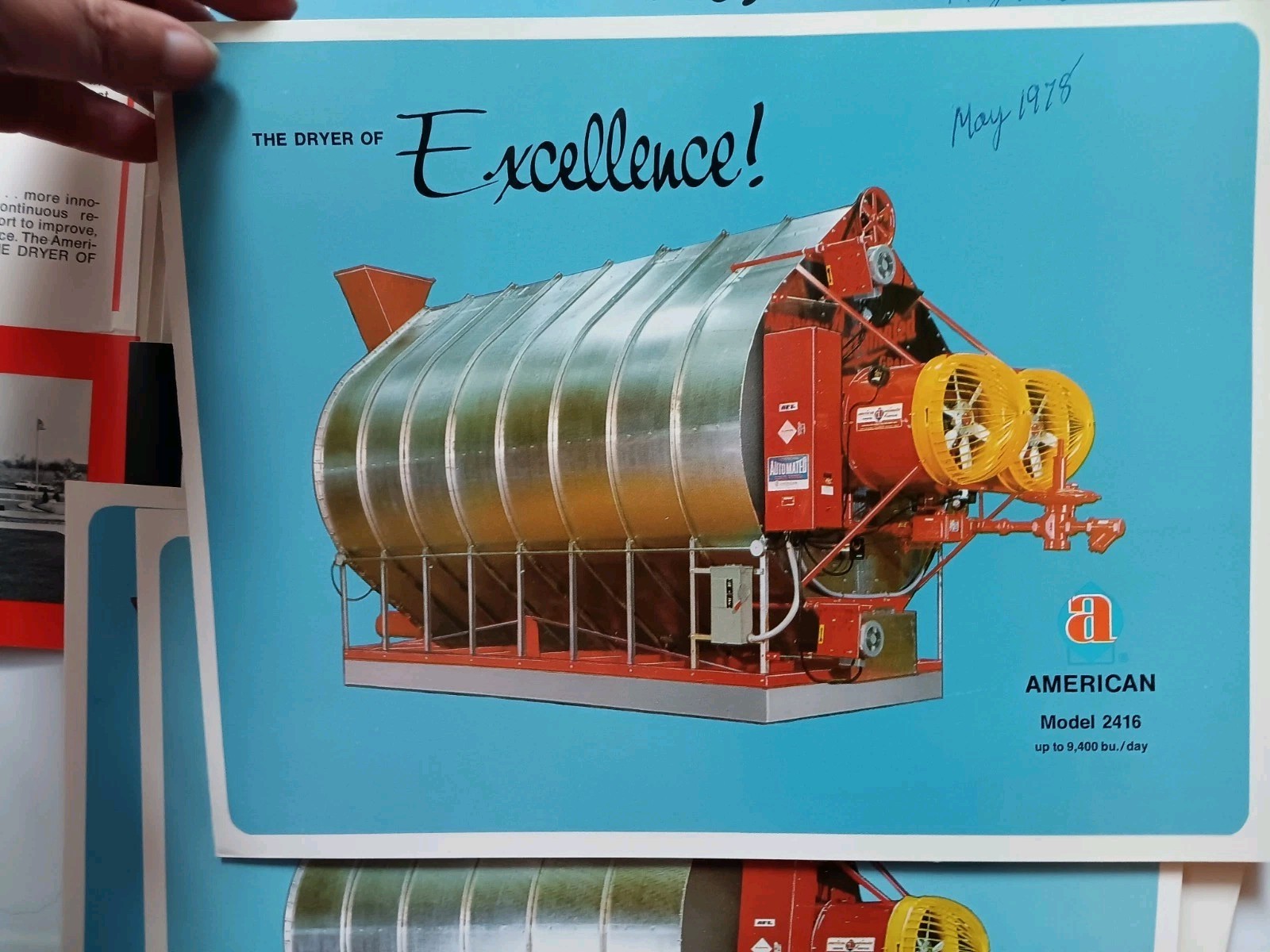 American Farm Equipment Co Sales Advertising Folder With Flyers 1978