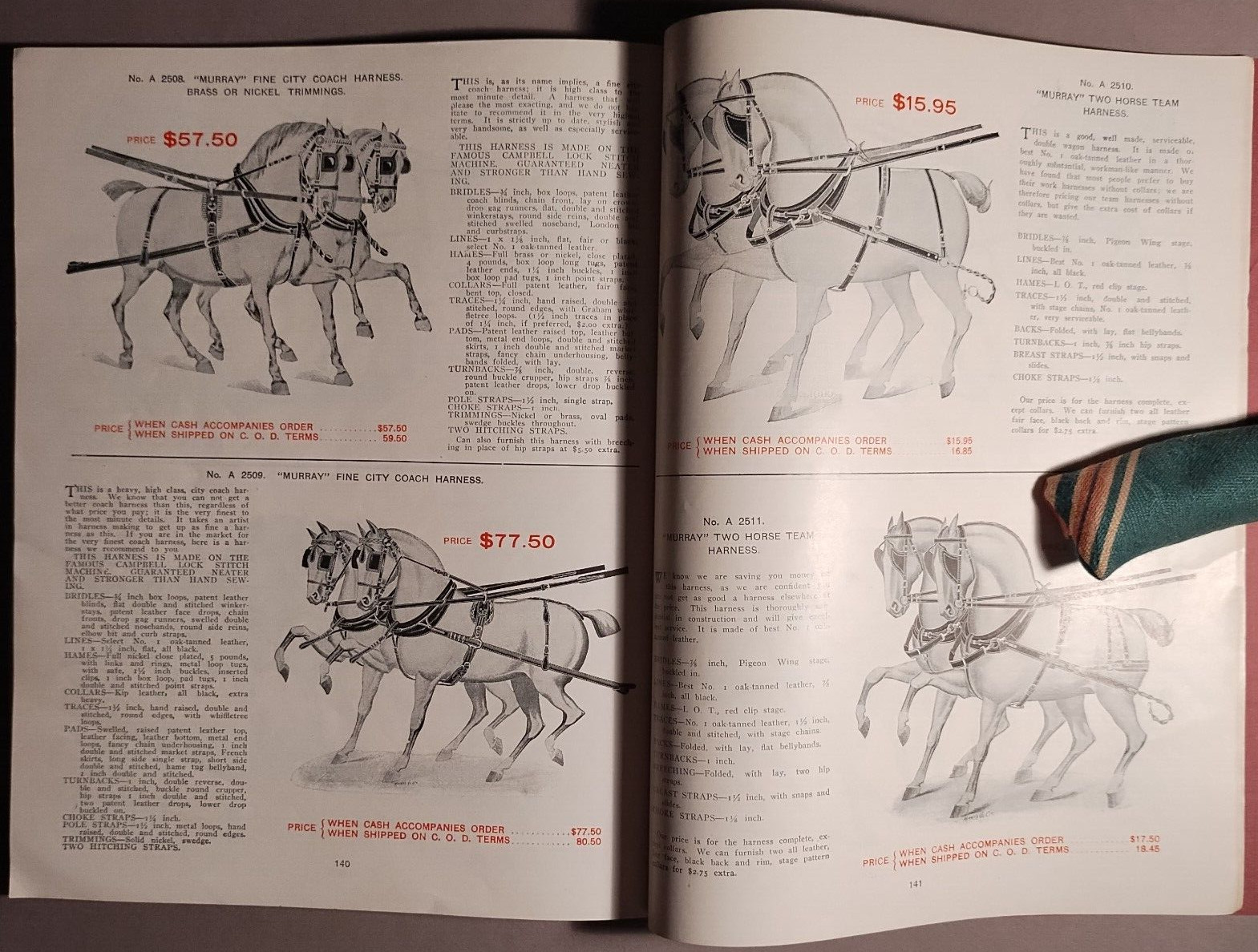 1906 Murray Carriage Buggy Delivery Wagon Cincinnati OH Catalog Original B1-17