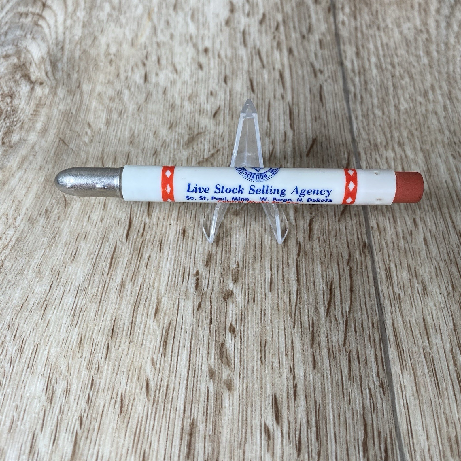 Antique Bullet Pencil Live Stock Selling Agency Yards Central Livestock Ass.