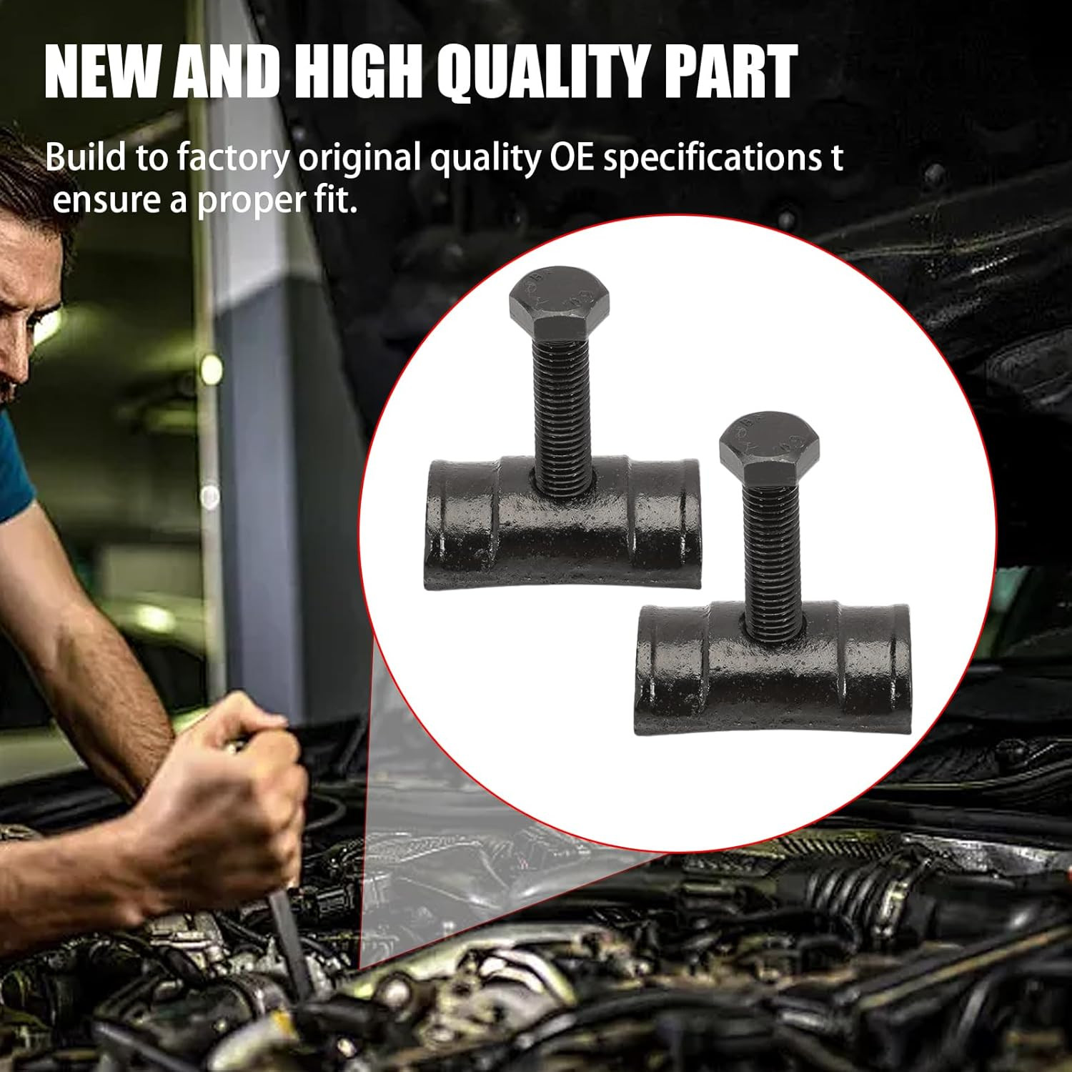2PCS Torsion Bar Key Adjuster Block Nuts with Bolts for Silverado Suburban Avala