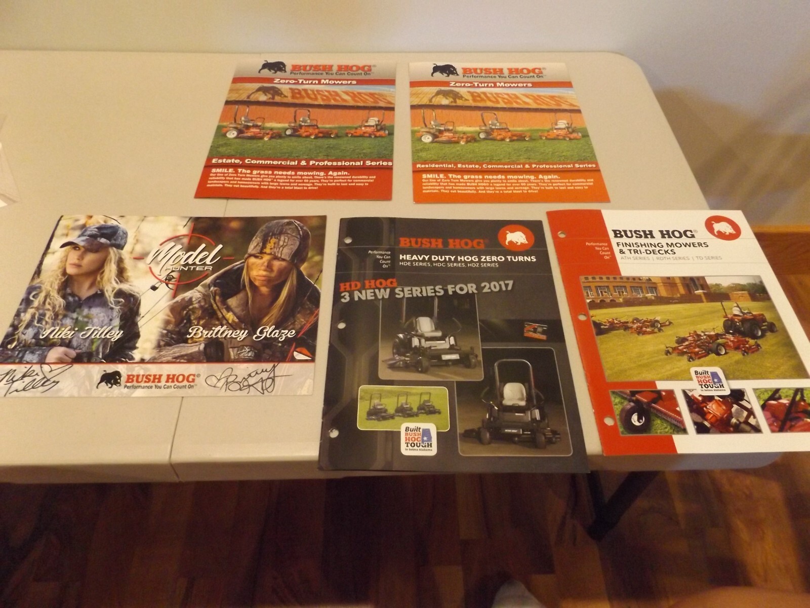 5-pc. BUSH HOG MOWERS, LANDSCRAPE, FINISHING MOWERS, TILLAGE, 2011-2016