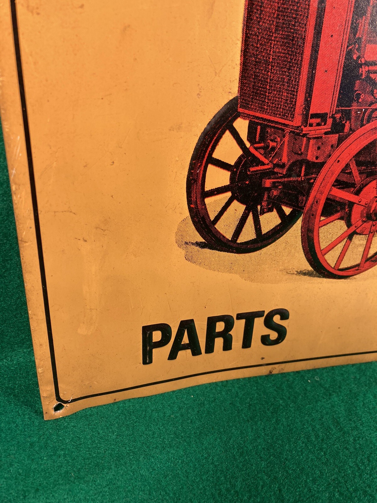 Vintage McCormick Deering Parts Service Tin Sign