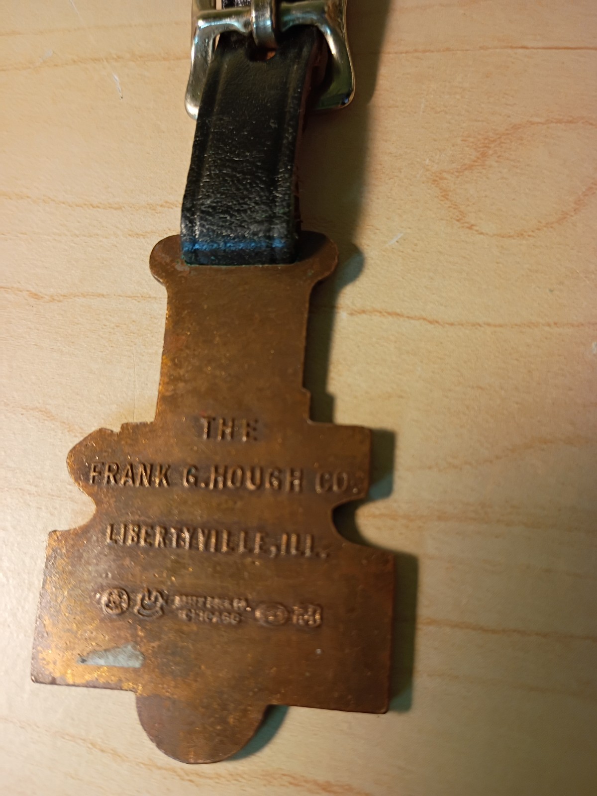 Payloader Design Award Key-Fob, Frank G Hough Co, Watch Fob, Key chain, Vintage