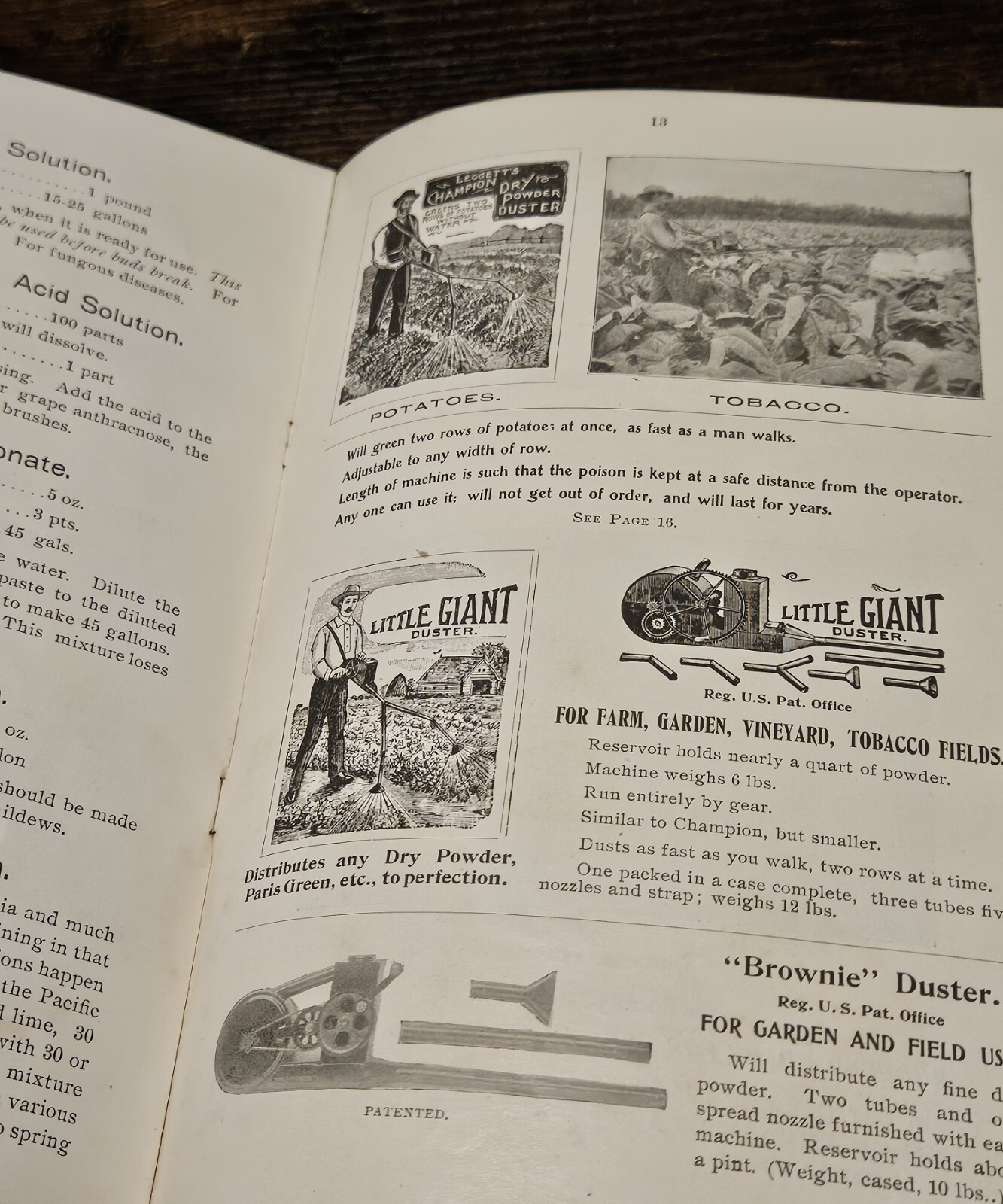 1908 Leggett&rsquo;s Spray Brochure Insecticides Canned Vegetables Farming