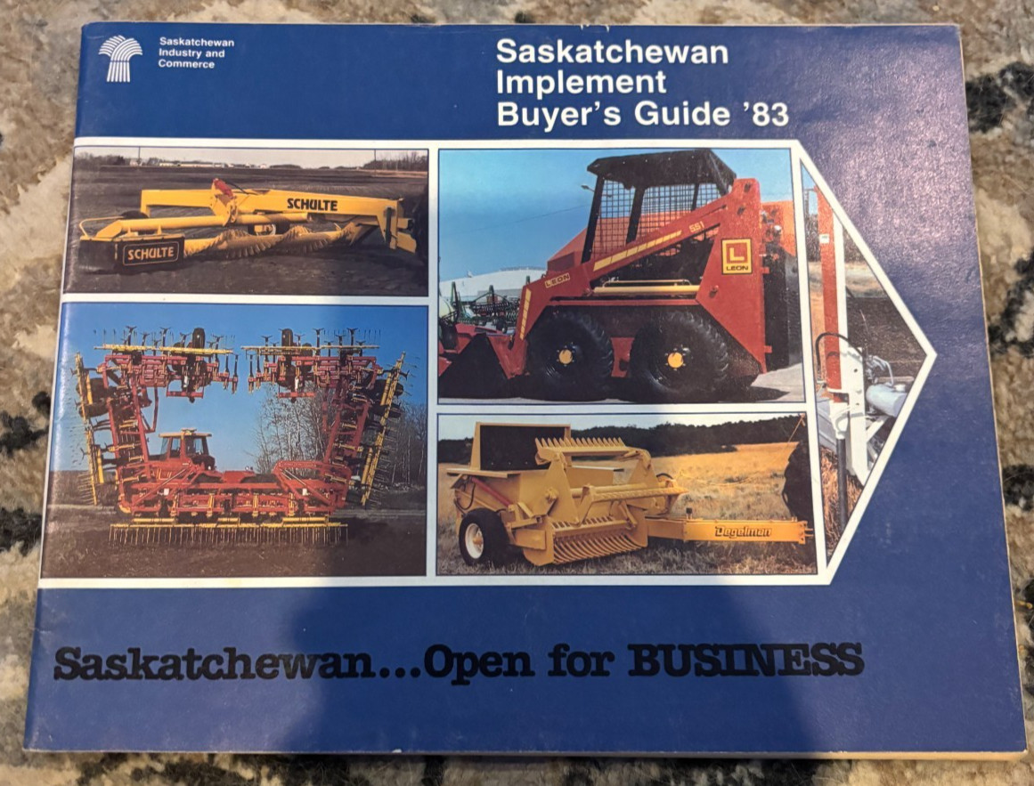 Saskatchewan Farm Implement Buyer&rsquo;s Guide For 1983 Brochure FCCA25