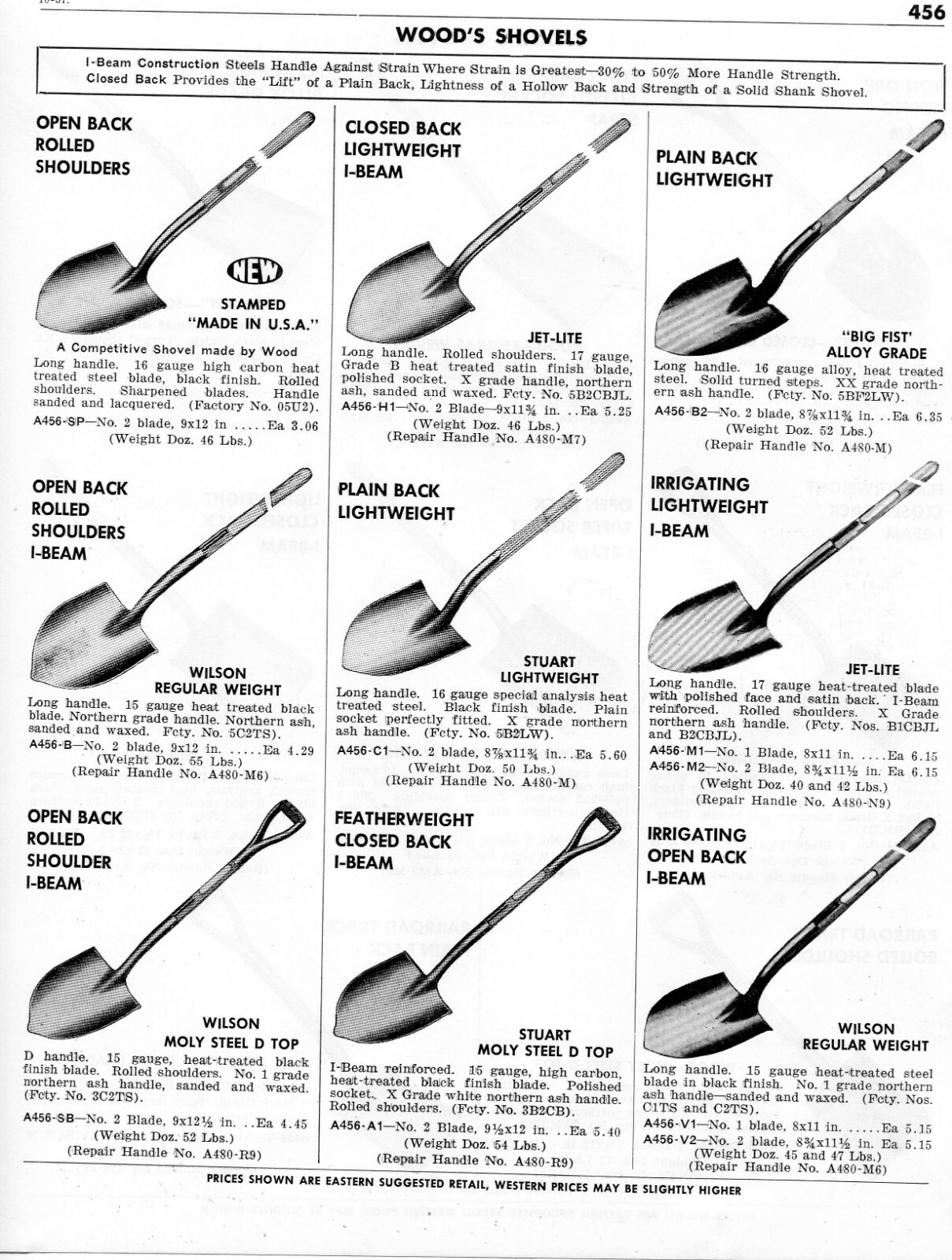 1958 Print Ad of Wood&rsquo;s Shovels iron ore mining jet-lite wilson stuart railroad